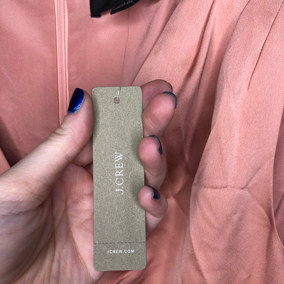 J. Crew Pink Satin Gloucester Back Crepe Jumpsuit - Picture 8 of 8